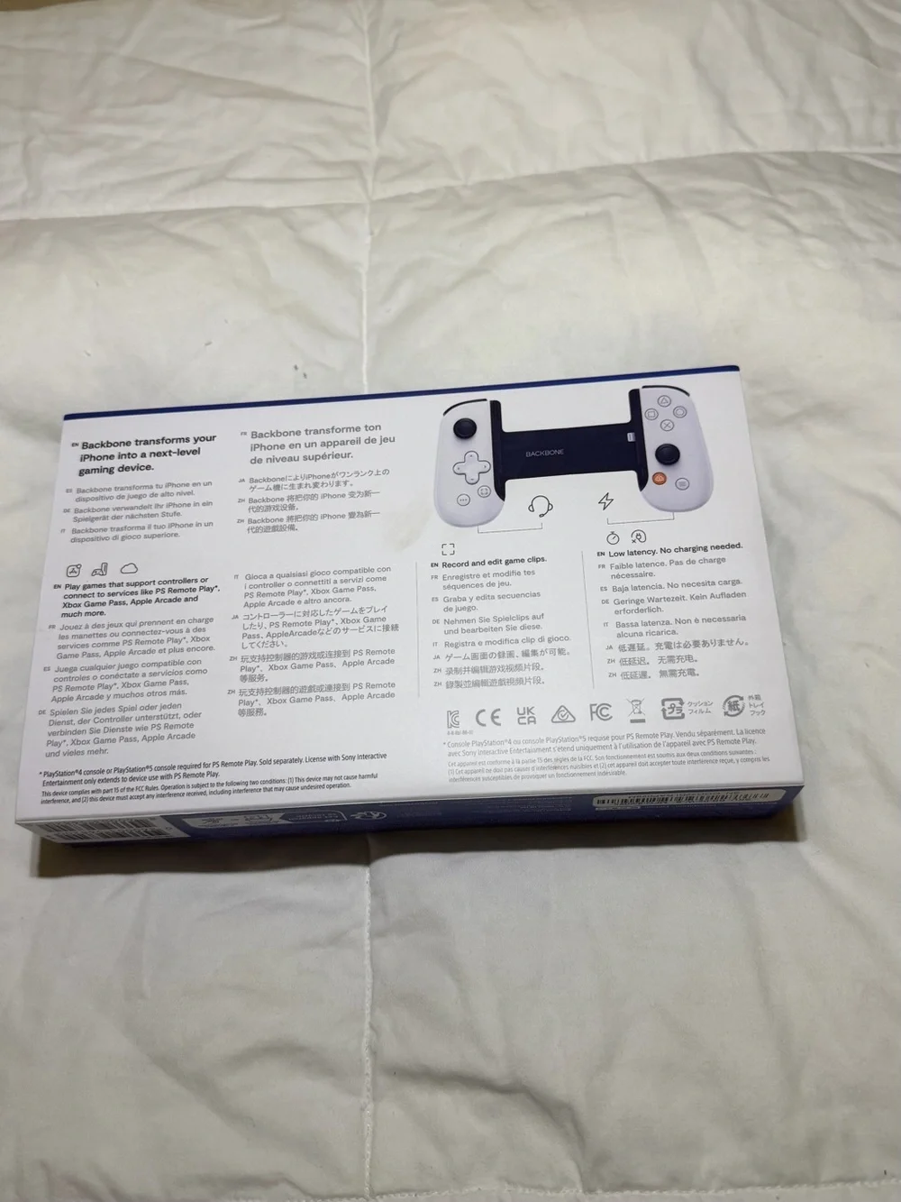 Sony PlayStation IPhone Backbone Mobile Controller - White